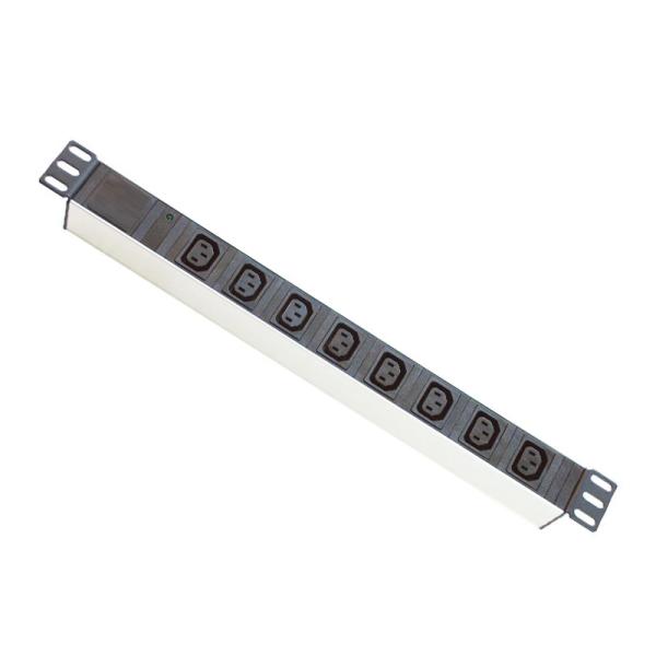 Aluminum Alloy Server Rack Power Strip 8 Way 220v - 380v With 1.5u Capacity