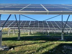 China Aluminium Single / Dual Axis Solar Module Mounting System Sun Tracking Series on sale