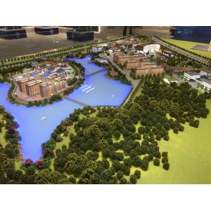University Campus Models 1:100 Architectural Model With Detailed Facilities