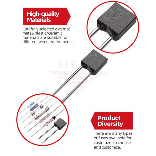 OEM Self Resetting Thermal Cutoff High Temp Fuse 2A 10A 15A Overload Protection