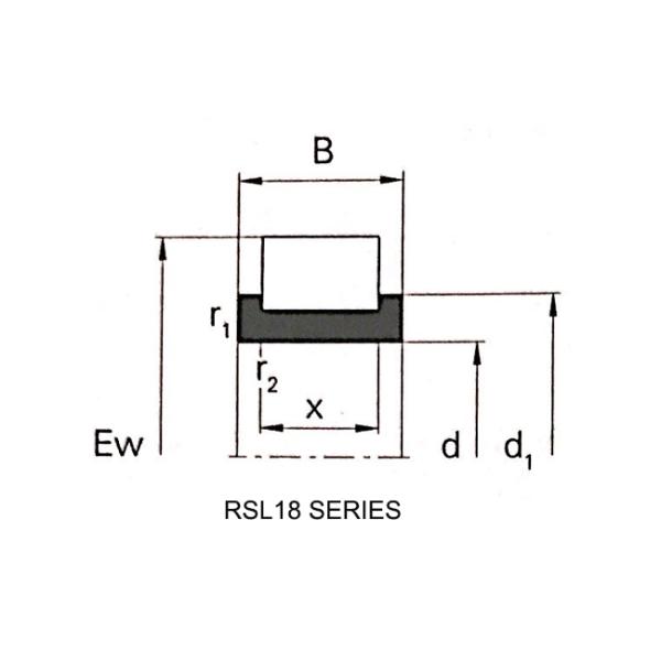 RSL18 3032 Gcr15 Cylindrical Roller Bearing Single Row Full Complement Without Outer Ring