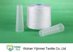 High Tenacity 100% Spun Polyester Yarn Bright Low Breaking On Plastic Cone