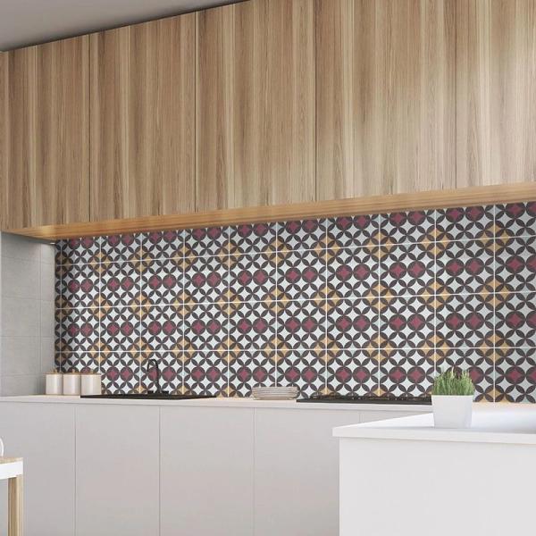 Red 20x20cm Ceramic Rustic Tile for Floor and Wall