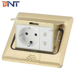China hidden pop up type with EU plug floor pop up socket box on sale