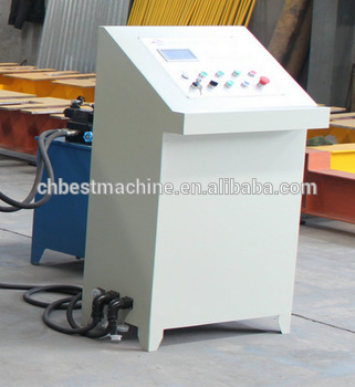 Hydraulic Gutter Roll Forming Machine , Steel Rain Down Pipe Making Machine