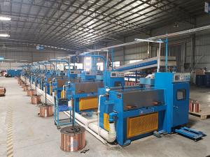 Quality 300mm Spool Fine Copper Wire Drawing Machine , Stepless Fine Wire Making Machine for sale