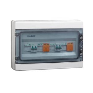 2Input 1Output Waterproof Plastic Electrical Combiner Box