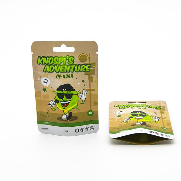 Buy Custom Child-Proof Odorless Zip Mylar Pouches For Tobacco / Cigarette Storage at wholesale prices