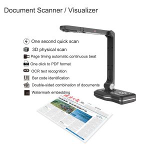 Multi Interface Smart Book Document Scanner Presentation Visualizer Camera