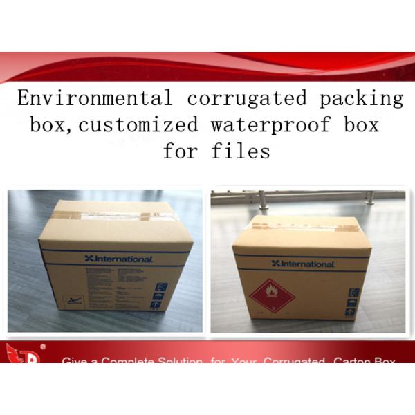 Environmental corrugated packing box,customized waterproof box for files