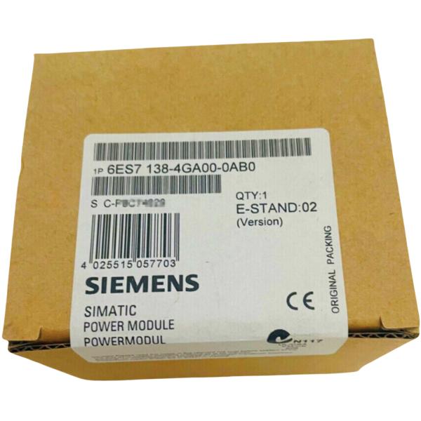 SIEMENS 6ES7138-4GA00-0AB0 SIMATIC DP, 5 ELECTRONIC MODULES FOR ET 200S, 4 IQ-SENSE 24 V DC, 15 MM WIDTH