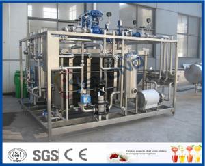 China Plc Touch Screen Milk Pasteurization Equipment With Plate Heat Exchanger on sale
