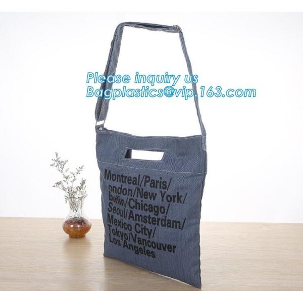 Fashion zipper shoulder bag heavy duty canvas tote bag shopping canvas bag with PP webbing strap bagease bagplastics pac