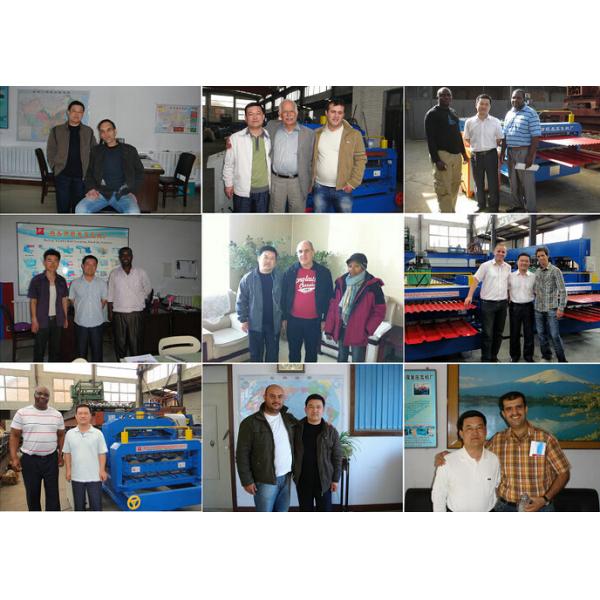 Color Steel Plate Double Layer Roof Panel Roll Forming Machine 1200 / 1250mm Width