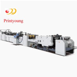 China Automatic Sheet Feeding Paper Bag Making Machine With Handle Application on sale