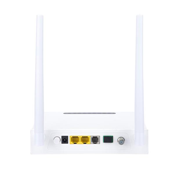 1GE 1FE XPON ONU WIFI CATV POTs Plastic Casing ONU FTTH FTTO Solution