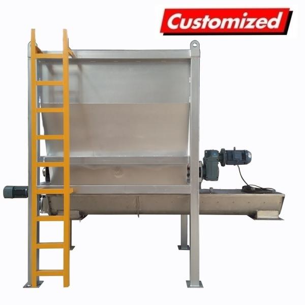 Buy Custom Hopper Horizontal Screw Mixer for Powder Mixing in Conveyor System Industry at wholesale prices
