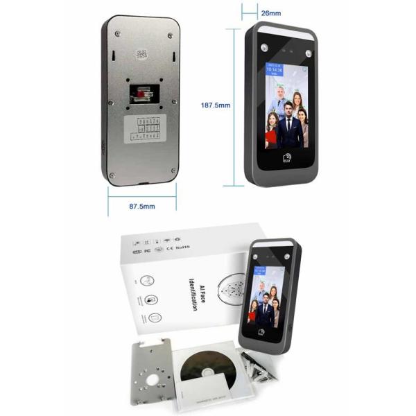 Visible Light WDR AI Face Recognition Attendance Machine For Employee Management
