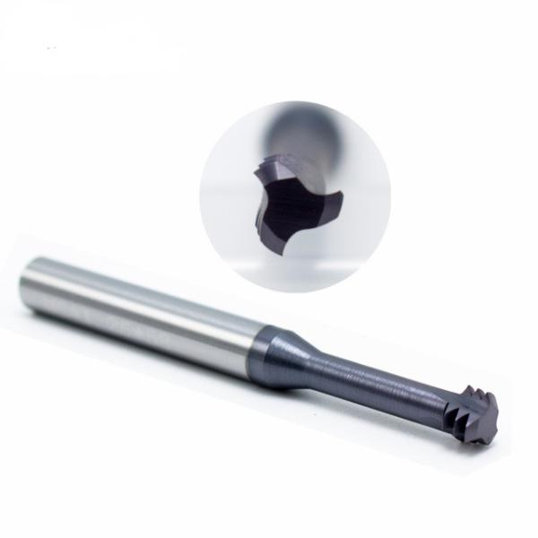 Precise Cemented Solid Carbide Thread Cutting Router Bit CNC Milling 3 Teeth