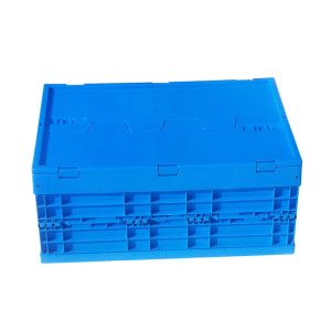 Collapsible plastic container stackable turnover plastic box storage