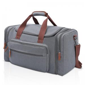 China Large Capacity Grey Suitcase Duffle Bag With Shoe Compartment on sale