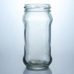 China Clear Glass Jam Honey Jelly Storage Jar with Metal Seal Lid 25 ml to 1000 ml on sale