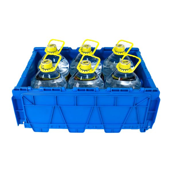 Industrial Nestable Storage PP Container Solid Box Style Moving Box for Organization