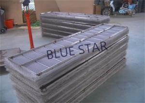 China Rectangle Wire Mesh Mist Eliminator Simple Structure High Demisting Efficiency on sale