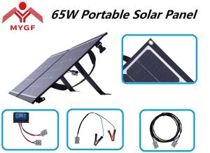 China 100W Portable Solar Panel Customized Type IP67 Rated Junction Box Aluminum Alloy Frame on sale