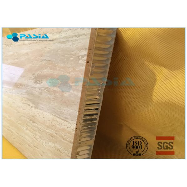 Curved Shape Composite Stone Panels For Interior Walls AHP Substrate