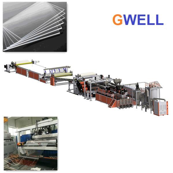 Buy MS Transparent Sheet Production Machine MS Board Extrusion Line Single Screw Extruder at wholesale prices