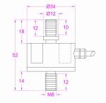 Tension Force Sensor 500N 1KN 2KN 3KN 5KN Tension Compression Load Cell