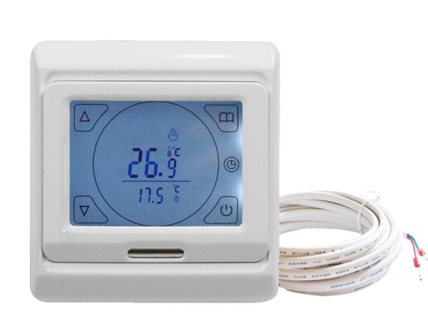 Buy Floor Heating Touch Screen Programmable Electric Thermostat with Floor Sensor at wholesale prices