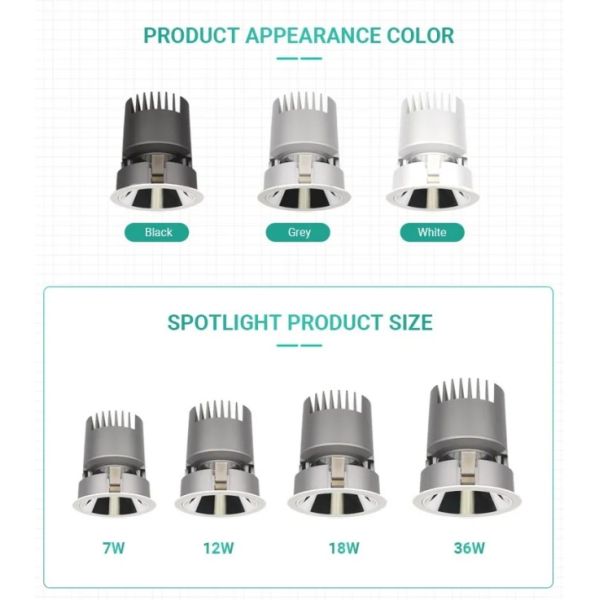 Head Adjustable LED Ceiling Spotlights Aluminum 4 Spotlight Ceiling Light