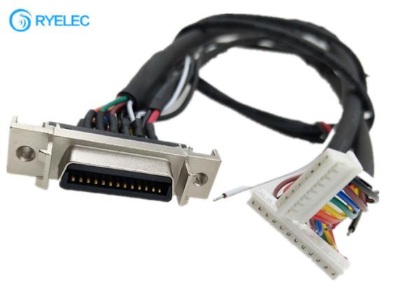 Buy 180 Degree HPCN Female 26 Pin SCSI Connector To 8 Pin 12 Pin 87439 With M4 Terminal Cable at wholesale prices