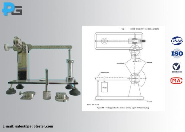 Buy IEC60065 Plug In Socket Tester Torque Test Apparatus Device With BS/UL/AS/NZS Plugs at wholesale prices