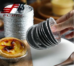 Quality Baking Disposable Cupcake Liners Aluminum Foil Round for sale
