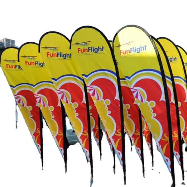 Customization Water Beach Flag and banners advertising feather flags with base