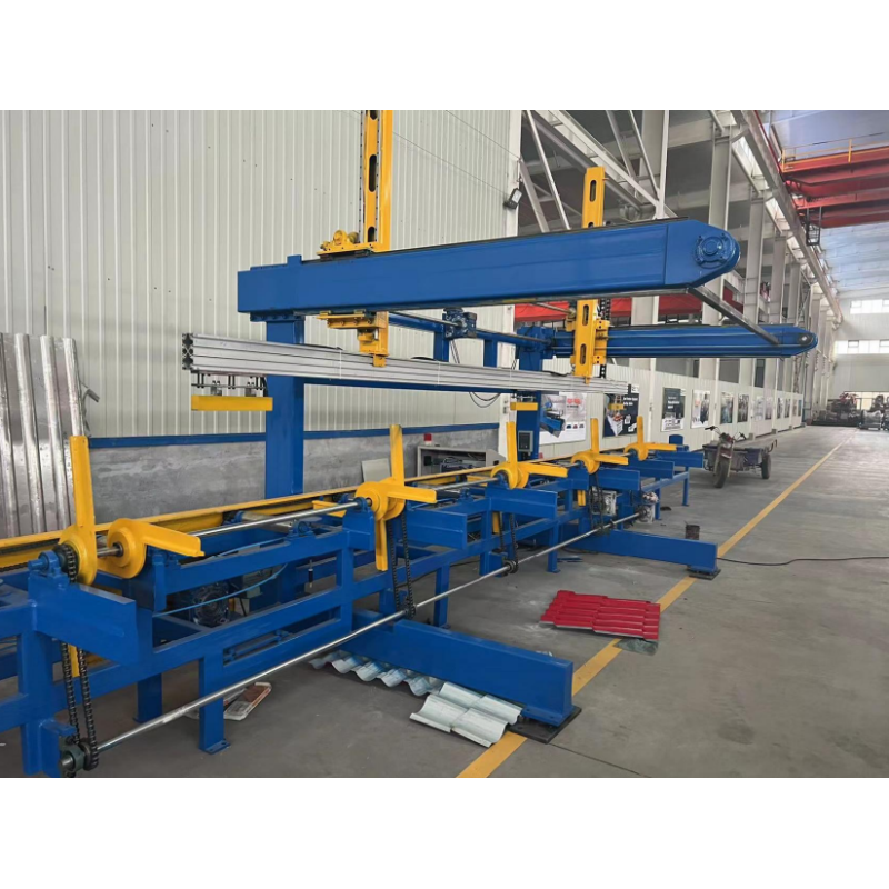Stacker C Purline Z Purlin Roll Forming Machine PLC Control Mothod 12m