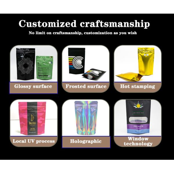 Certified Child Resistant Bags Multi-Layer Composite Packaging with Tamper-Proof Seal Custom Sizes Thickness Printing CPSC ISO for Pharma