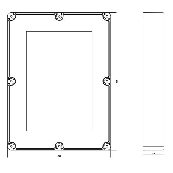 Large Plastic Ip66 320*240*140mm Clear Lid Enclosures