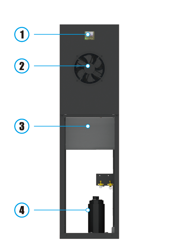 Air Cooled Precision Cooling Units For Small Computer Room 6.8kw To 16.2kw