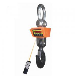 Heavy Duty Hook Type Weighing Scale , Industrial Wireless Crane Scale 10 Ton To 50 Ton