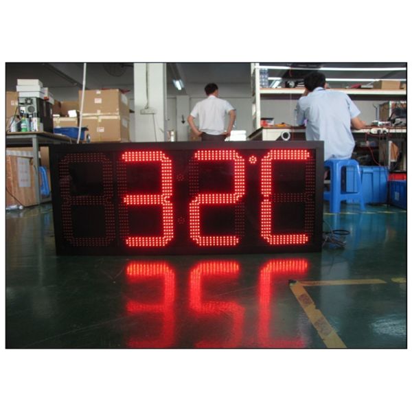 High Brightness 7 segmen led gas price signs with wireless IR remote control , long Life span