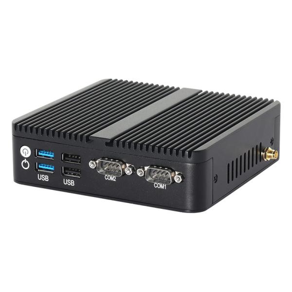 Buy J6412 N100 Processor Mini Fanless PC DDR4 Dual LAN Dual COM RS232 Triple Display at wholesale prices