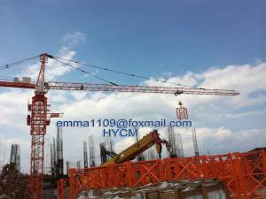 Quality TC5513 Crane Model Build qtz80 Tower Crane 55M 8TONS Load Topkit Type for sale