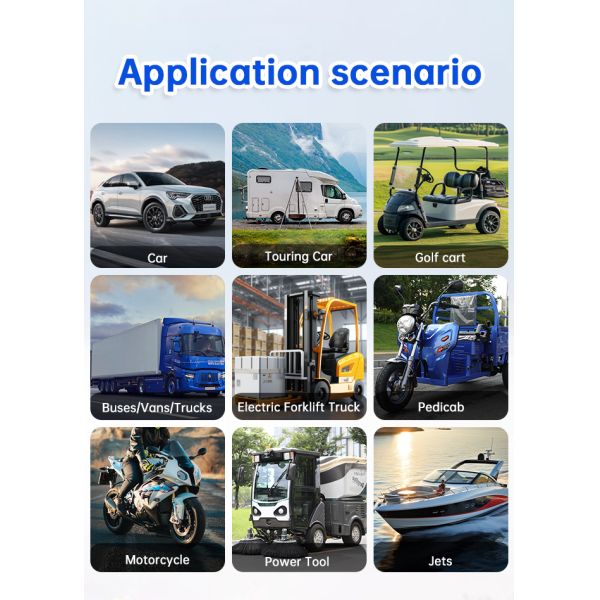 LiFePO4 Lithium Battery 48V 72V 96V 40AH 200AH 300AH 400AH Rechargeable EV Golf Cart OEM ODM Lithium Ion Battery