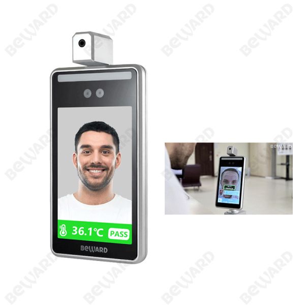Quality 400cd/m2 8in Linux Facial Recognition Thermal Scanner for sale