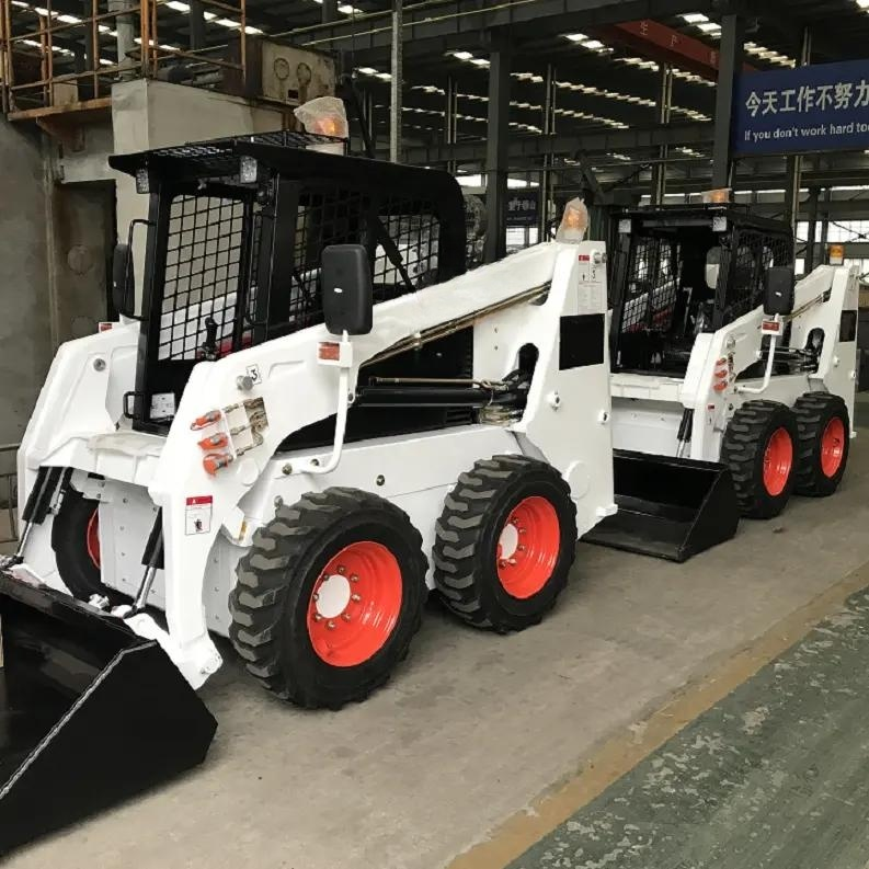 Hydrostatic Four-wheel Drive Mini Wheel Backhoe Skid Steer Loader with Yanmar Engine