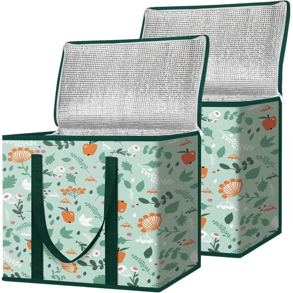 Reusable Grocery Custom Travel Cooler Bag Heavy Duty Large Collapsible Insulated